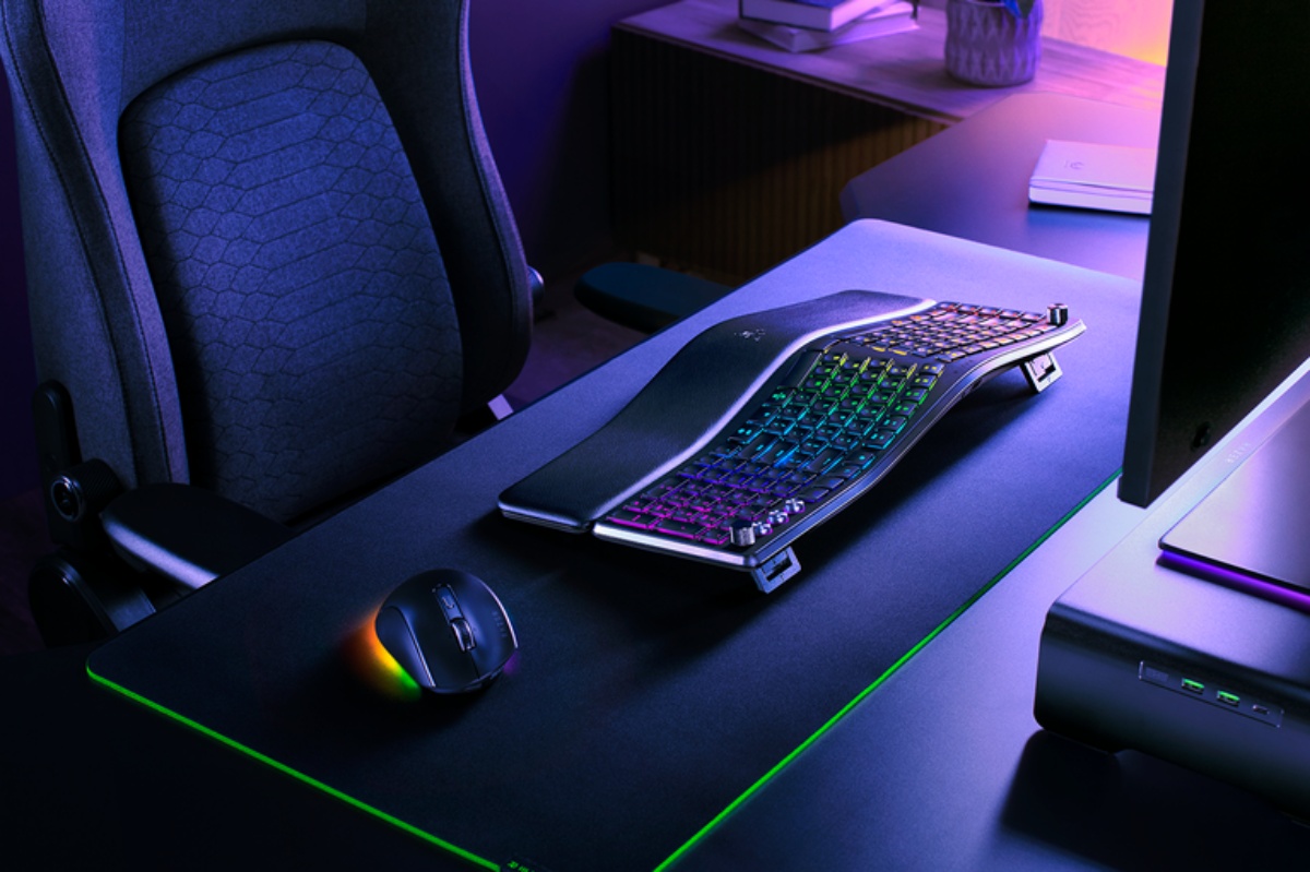Razer推出分離式人體工學鍵盤Pro Type Ergo，結合AI快捷與實體旋鈕強攻生產力市場