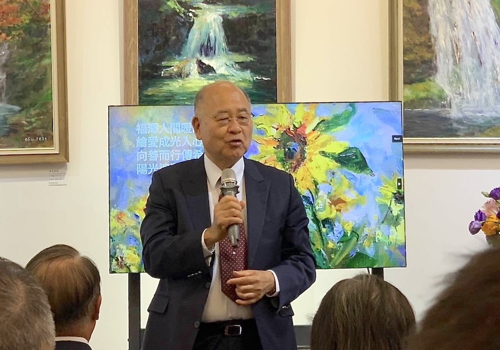 福繪向陽公益畫展登場　企業家呂阿福跨...