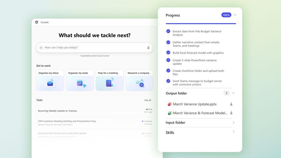 微軟Copilot Cowork上線！長時間複雜任務「你交代、AI自己跑」，Microsoft 365用戶先體驗