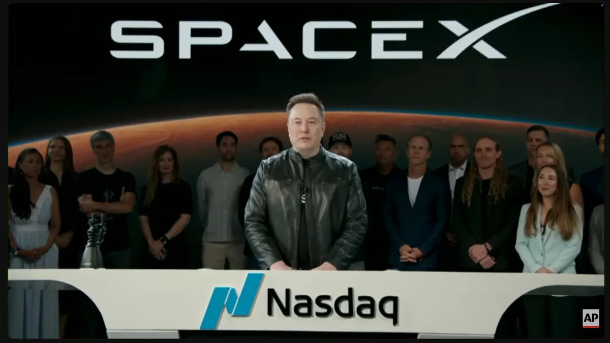 SpaceX登陸納斯達克！巨量散戶追夢，馬斯克：我要帶人類前往月球、火星和遠方