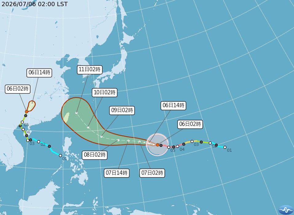 巴威強颱進逼！這兩天影響最劇烈　路徑強度「3特徵」