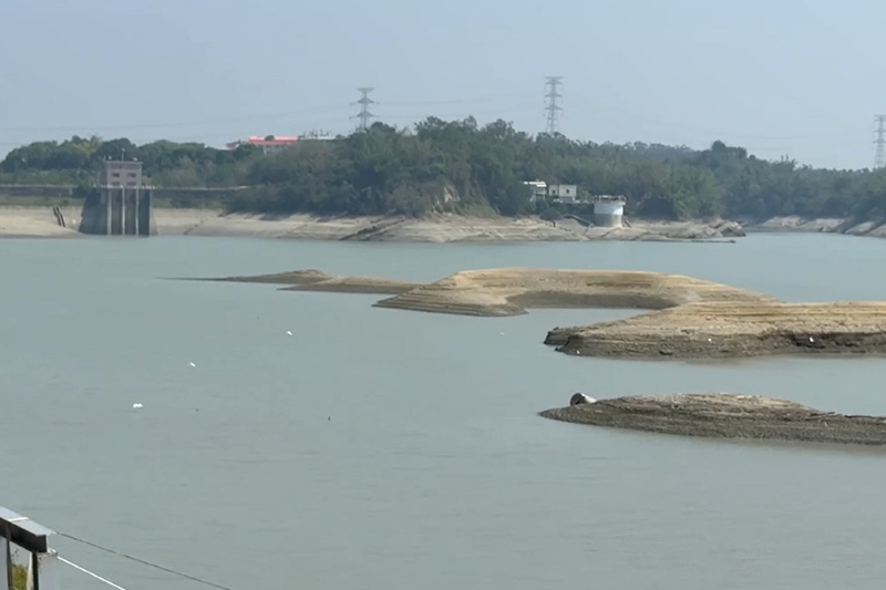 烏山頭水庫處低水位 (圖)