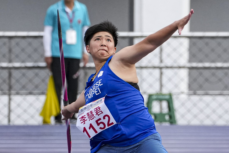 新北國際田徑公開賽　李慧君女子標槍摘...