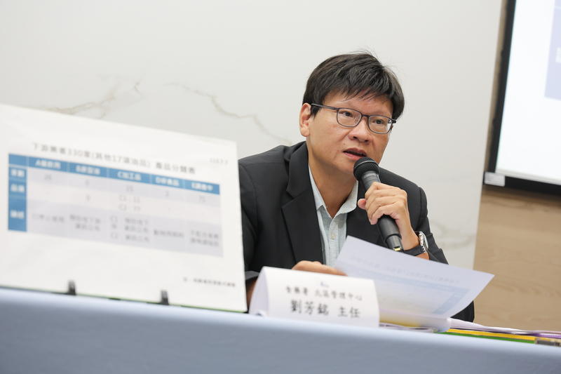 食藥署中聯油品案記者會　劉芳銘說明 ...