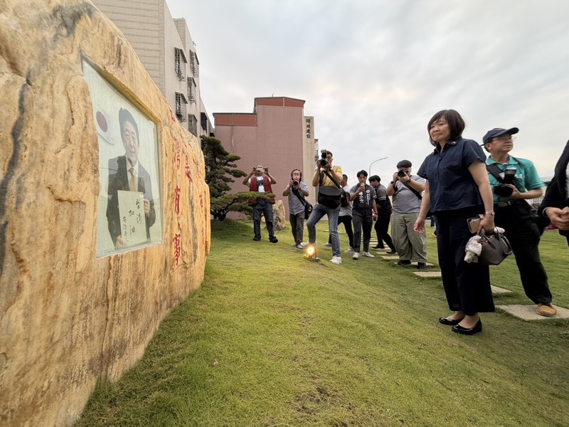 安倍昭惠走訪高雄安倍紀念公園 (圖)