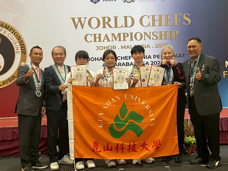 馬來西亞世界廚藝大賽　崑山科大團隊奪...