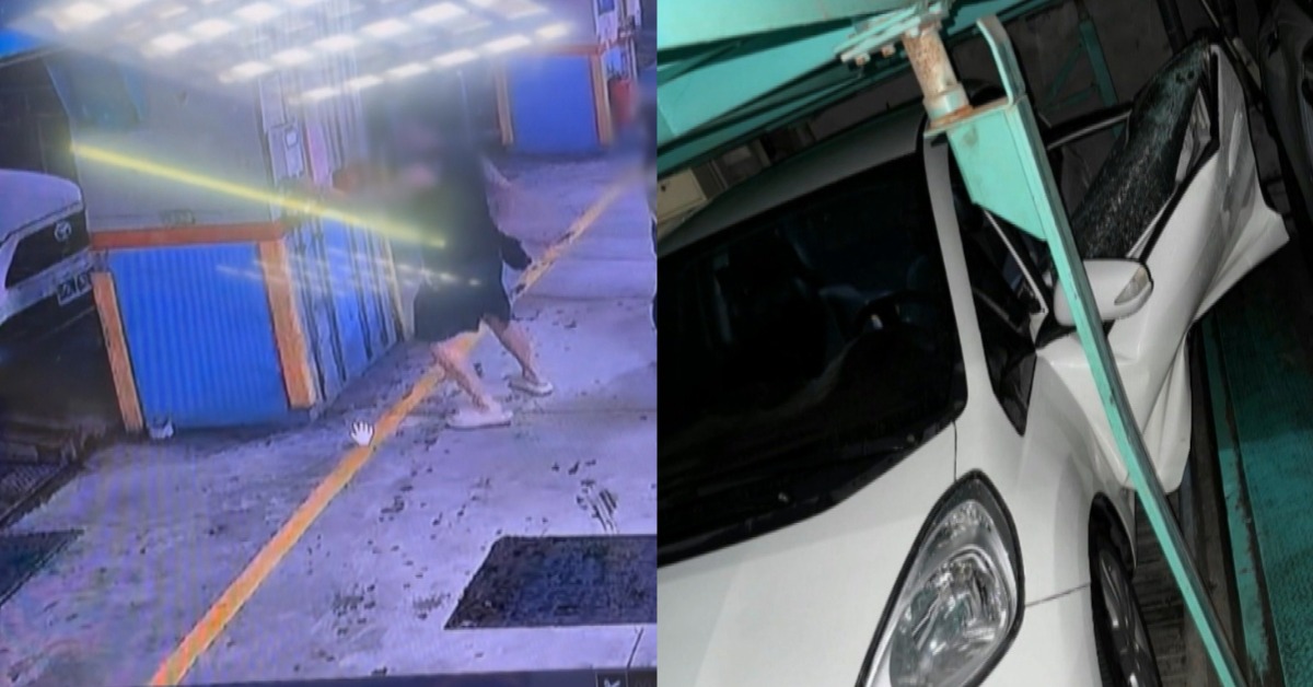 獨家／情侶還在車上！機械車位突下降 ...