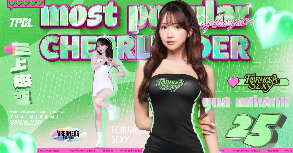 TPBL／年度人氣啦啦隊員出爐 三上悠亞高票奪冠！