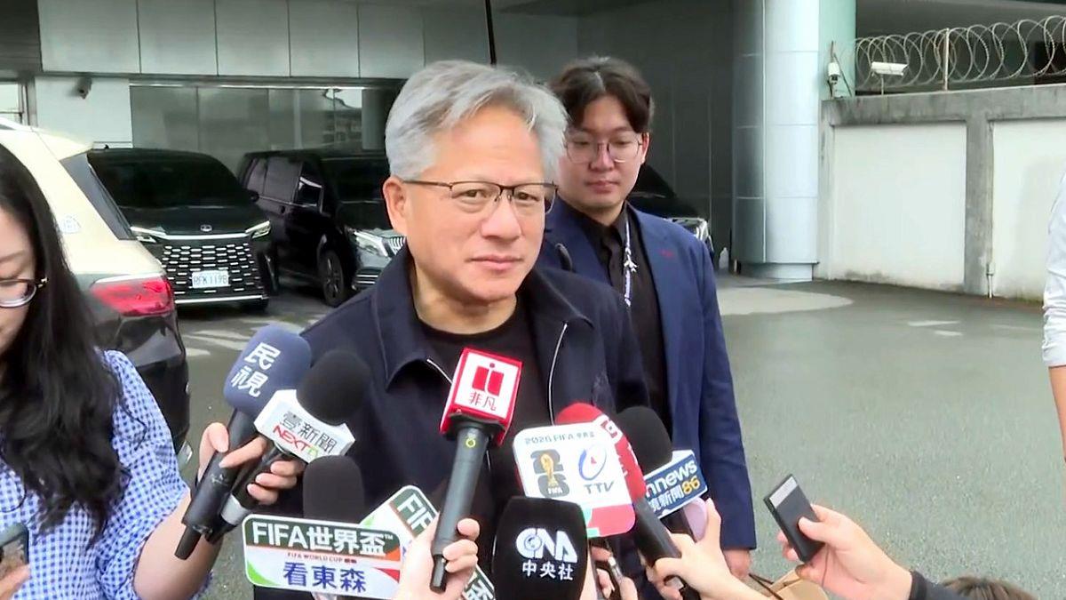 黃仁勳離台了！ 回應賴清德邀訪電廠：...