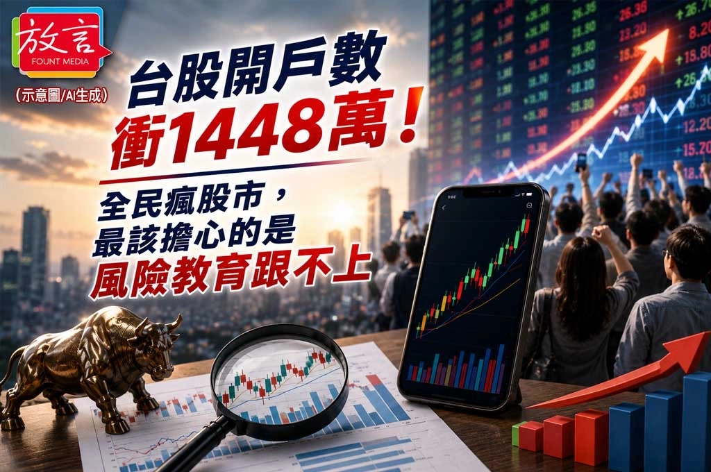 《放. 新聞／理財》台股開戶數衝14...