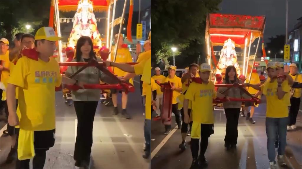 萬華扛轎大姐竟是吳沛憶！站C位「神情...
