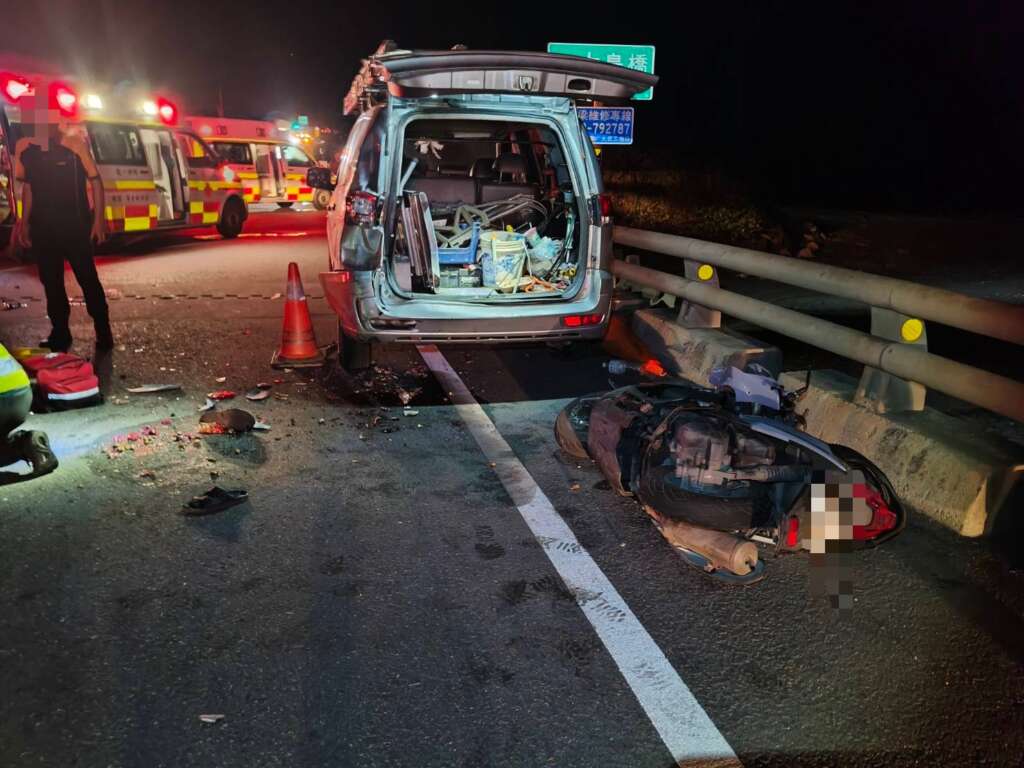 大武鄉大鳥村台9線普通重機自撞 駕駛...