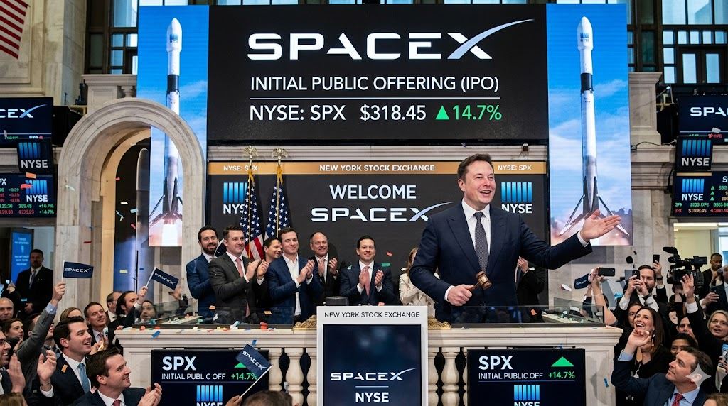 SpaceX上市首日開盤價上看174...