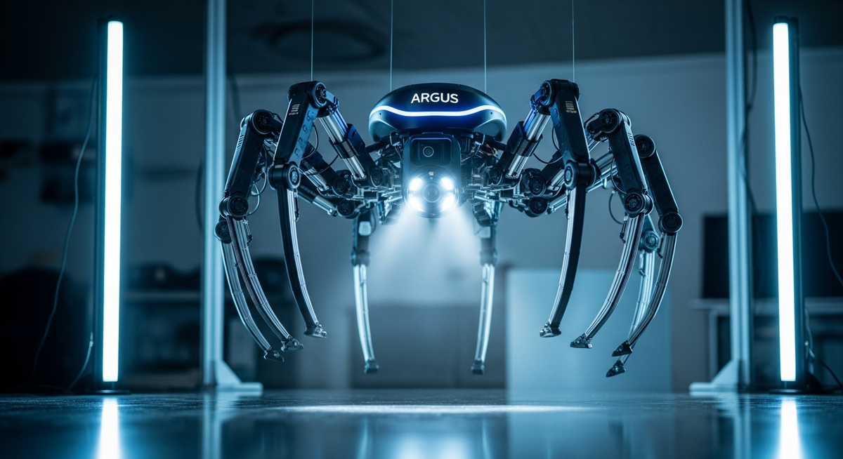 杜克大學開發20腳機器人Argus ...