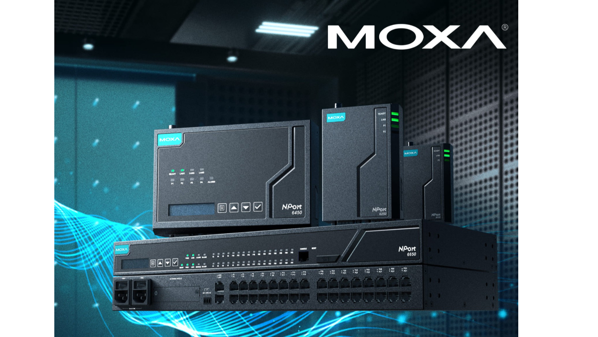 Moxa 串列設備伺服器取得全球首張...