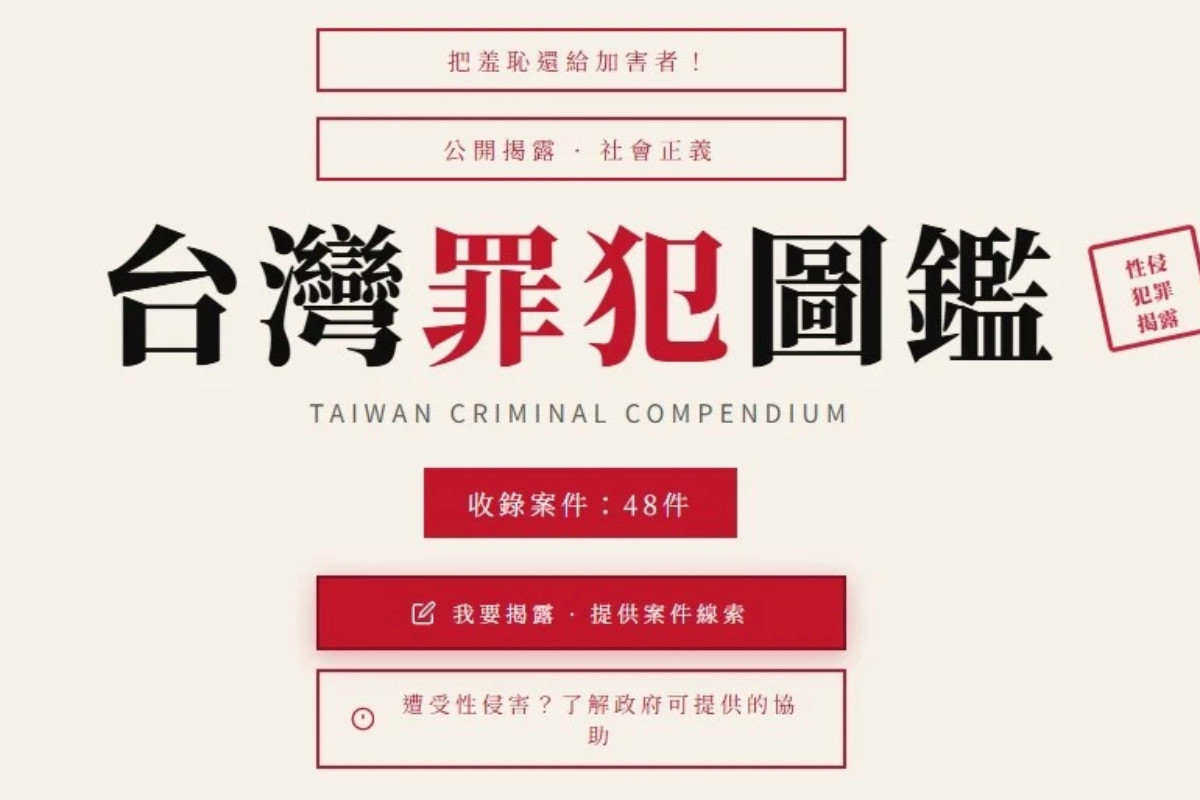 未成年性侵、猥褻案頻傳　網紅製「罪犯圖鑑」網站列出48名性罪犯