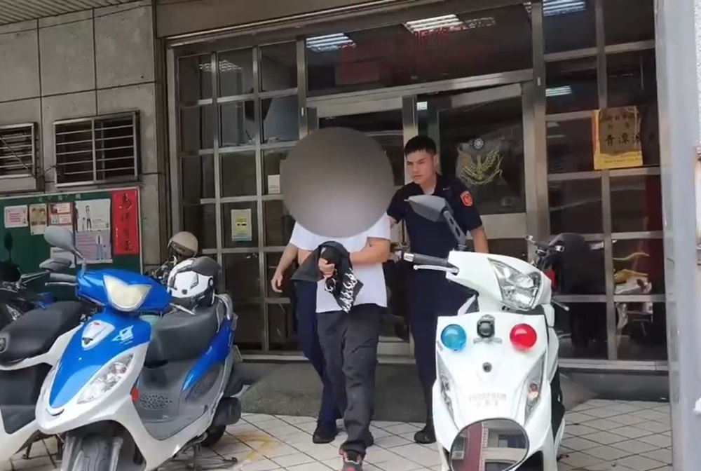 涉颱風天偷鋁門窗　36歲男遇警開車逃...