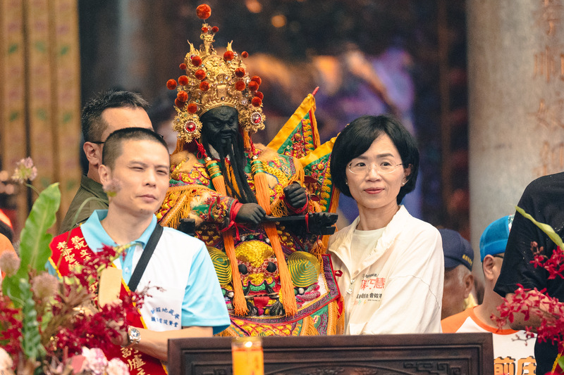 新莊地藏庵日巡遶境　蘇巧慧參與 (圖...