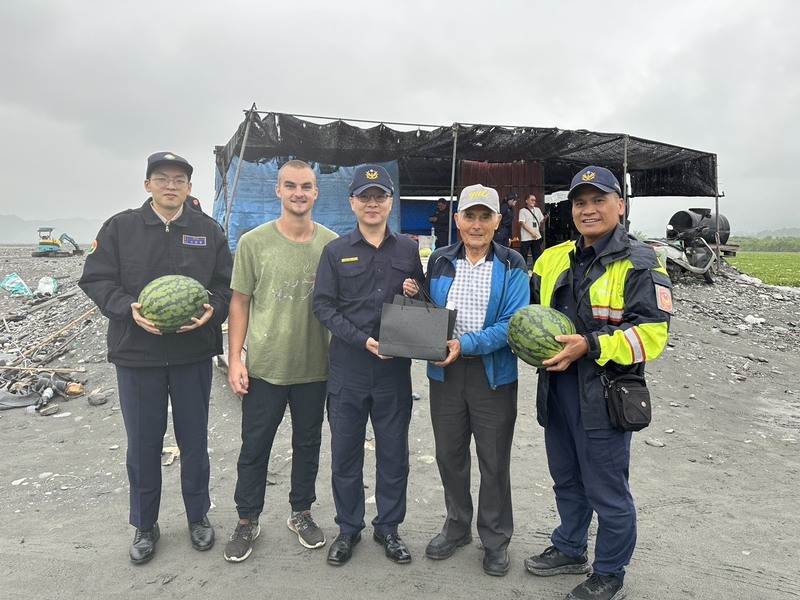 花蓮大西瓜進入採收期 警方展開護瓜行動 (圖)