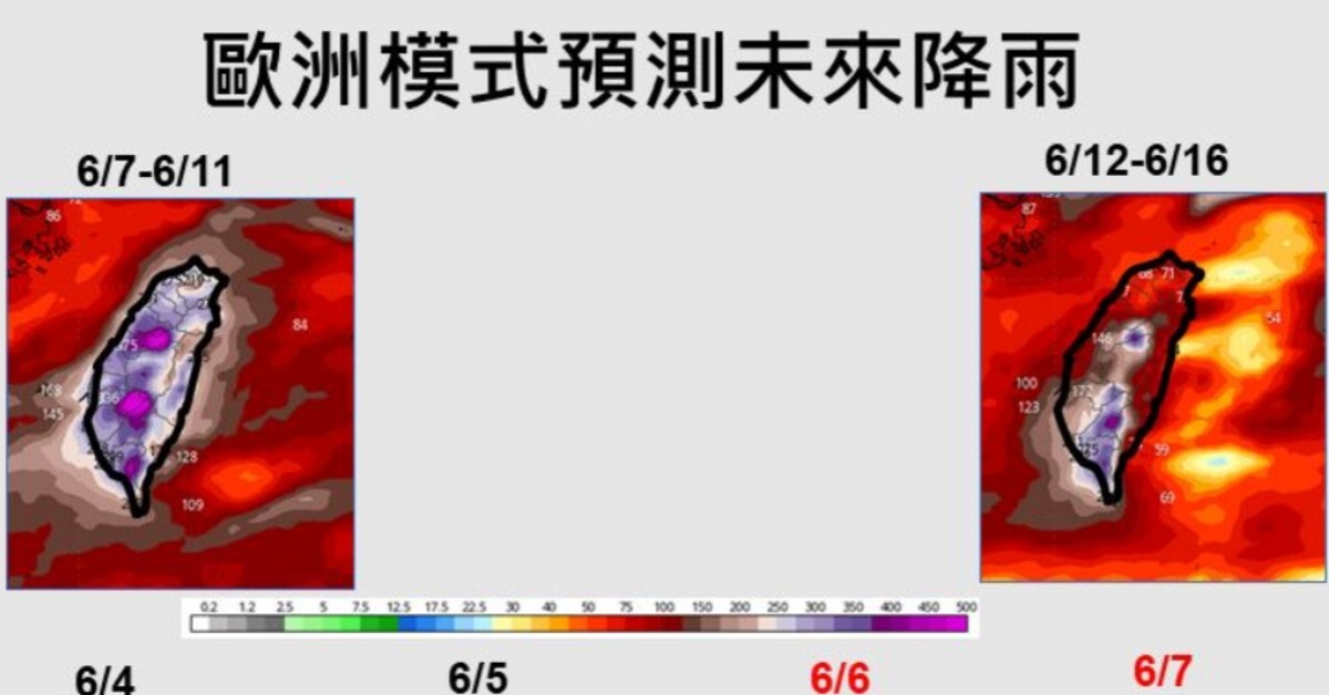 全台灌雨「灌到發紫」 連續10天雨彈...